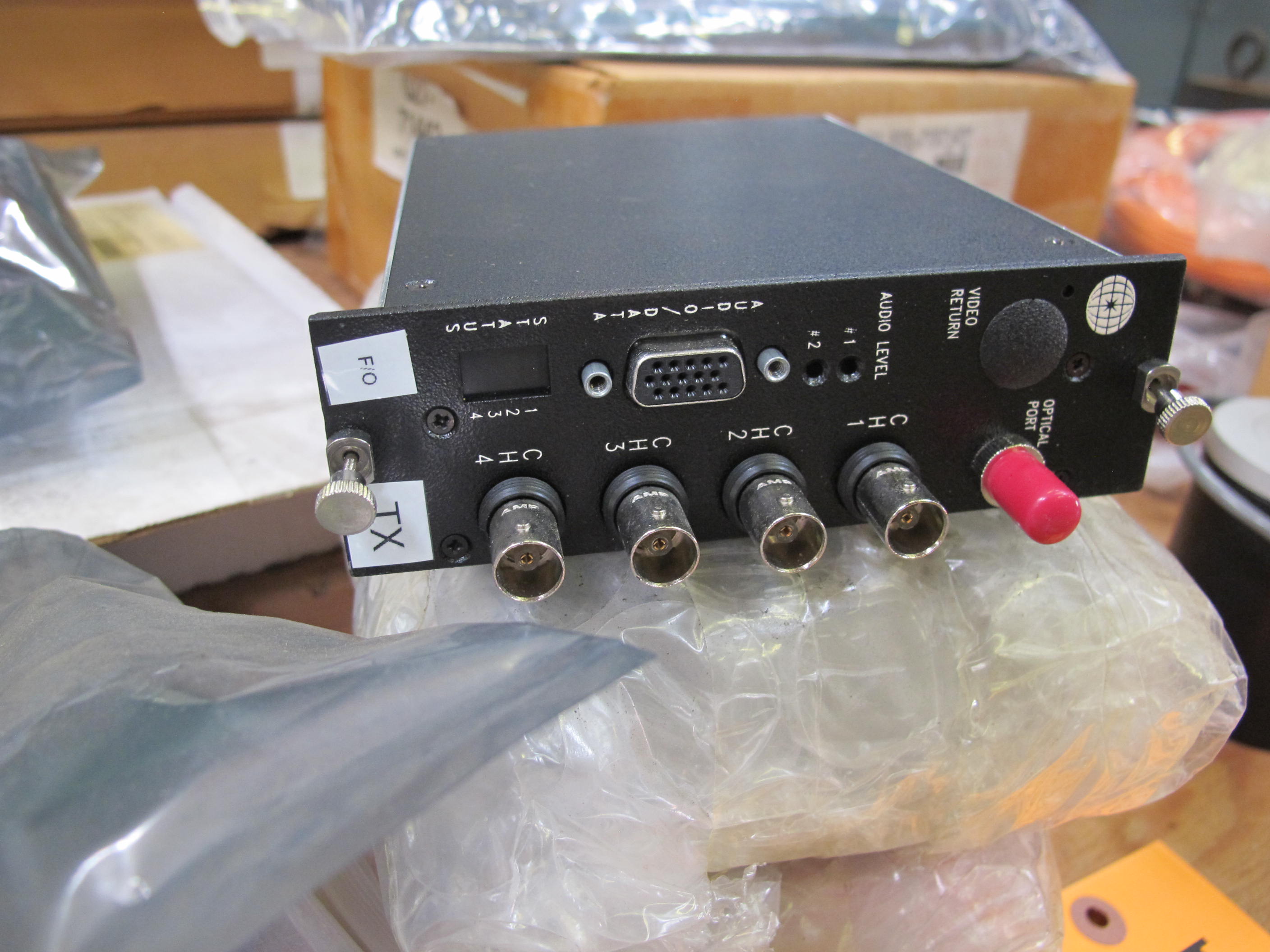 LOT TO INCLUDE: (4) BOARDS, PRINTED CIRCUIT TYPE, ANNUNCIATOR FUNCTION, (3) MODULES, VIDEO TYPE, F/O MODULE VIDEO/DATA TRANSMITTER KIND, (1) ASSEMBLY, RECTIFIER TYPE, BRIDGE ASSY 3 PHASE 90 AMP 800V PIV KIND. ASSEMBLY, RECTIFIER KIND, STL MATERIAL, DC OUTPUT, 3 PHASEFULL WAVE, BRIDGE CONNECTED, SEMI-CONDUCTOR SILICON TYPE, (4) BOARDS, PRINTED CIRCUIT TYPE, DFU-B FUNCTION. CFMS. LOADING & HANDLING FEE $15-4154